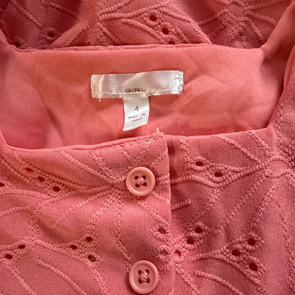 Pink Sleeveless Kids Dress
